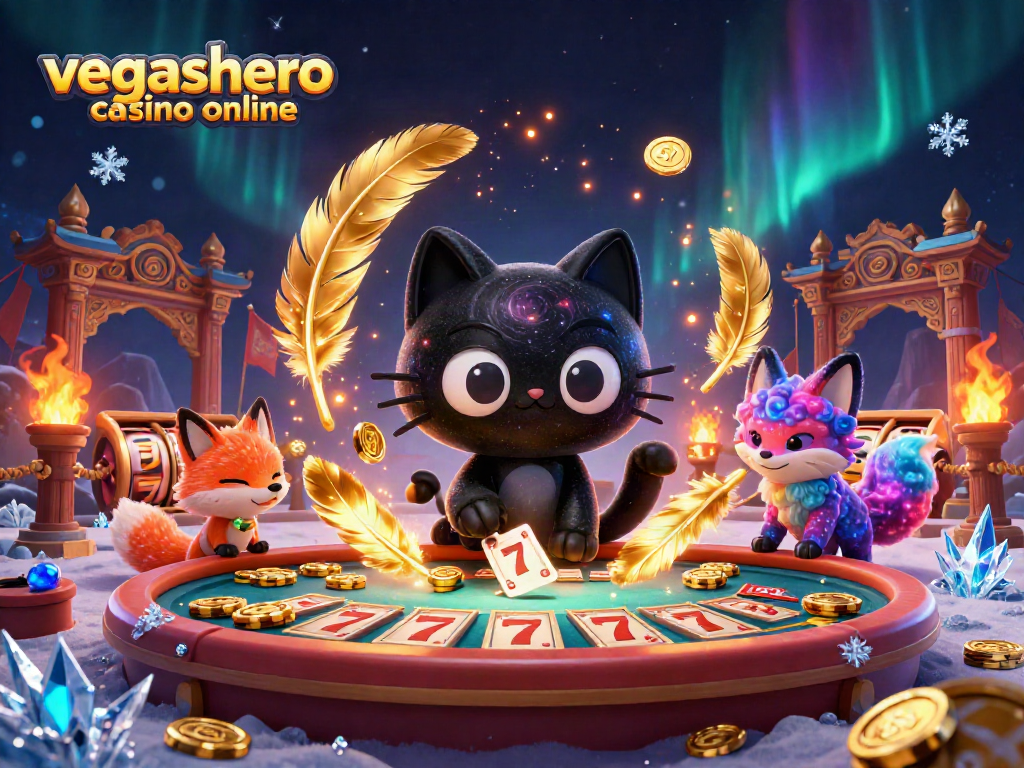 Experience the thrill at vegashero casino online with creative 3D characters and vibrant game elements.
